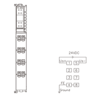 FX20-PS-AB00 ELCO IP20 MODULAR I/O SYSTEM, FX20-SUBMODULE, AUXILIARY POWER SUPPLY MODULE, INPUT,OUTPUT 5 V DC, DIN 35 MM RAIL INSTALLATION, CURRENT PROTECTION